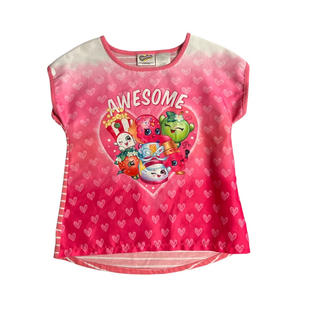 Girls Shopkins Pink Hearts Awesome shirt